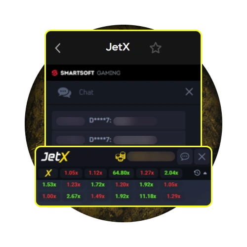 Access 24/7 support and historical data within Parimatch JetX.