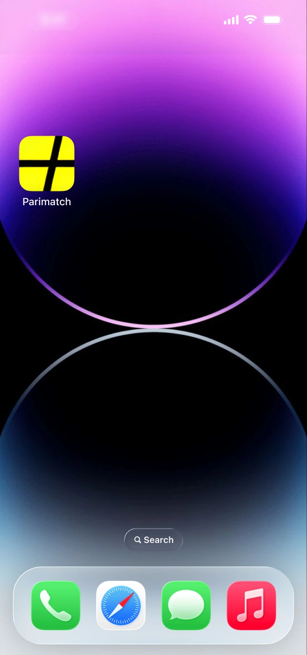 Launch the software to begin the Parimatch iOS App Login process.