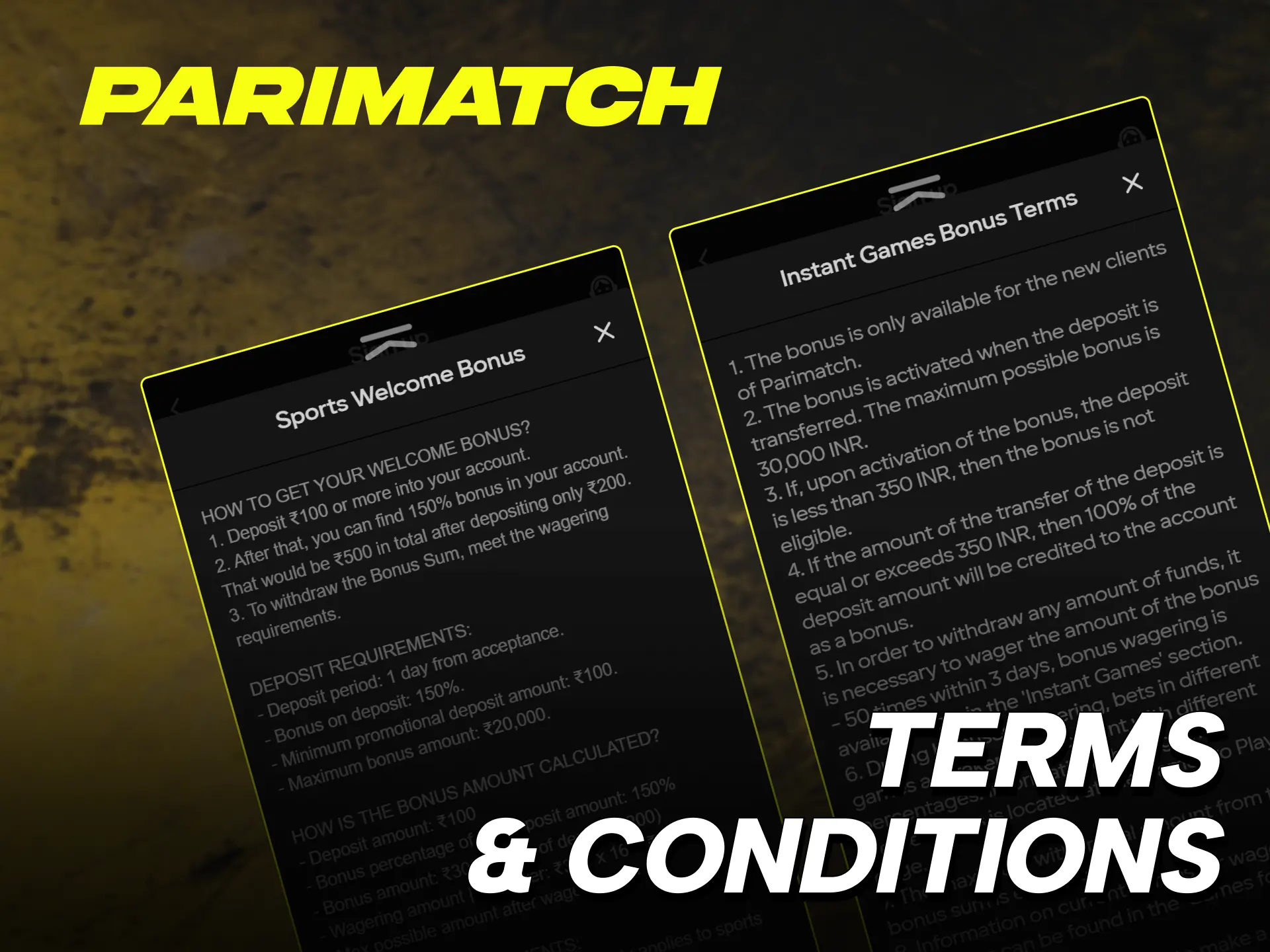 parimatch coupon code india