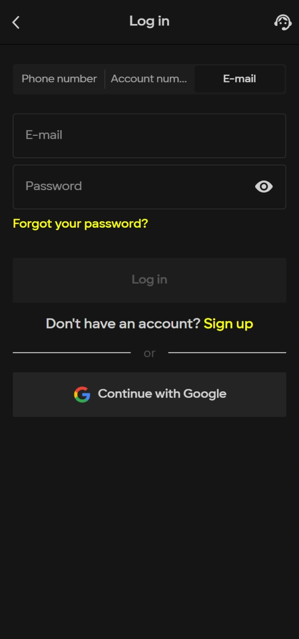 Access your profile to prepare for Parimatch Sport wagering in India.